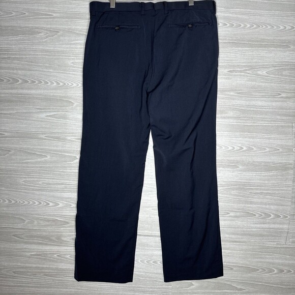 Banana Republic Mens Wool Pants 35x30 Tailored Slim Fit Lanificio Cerruti Navy - Picture 6 of 14
